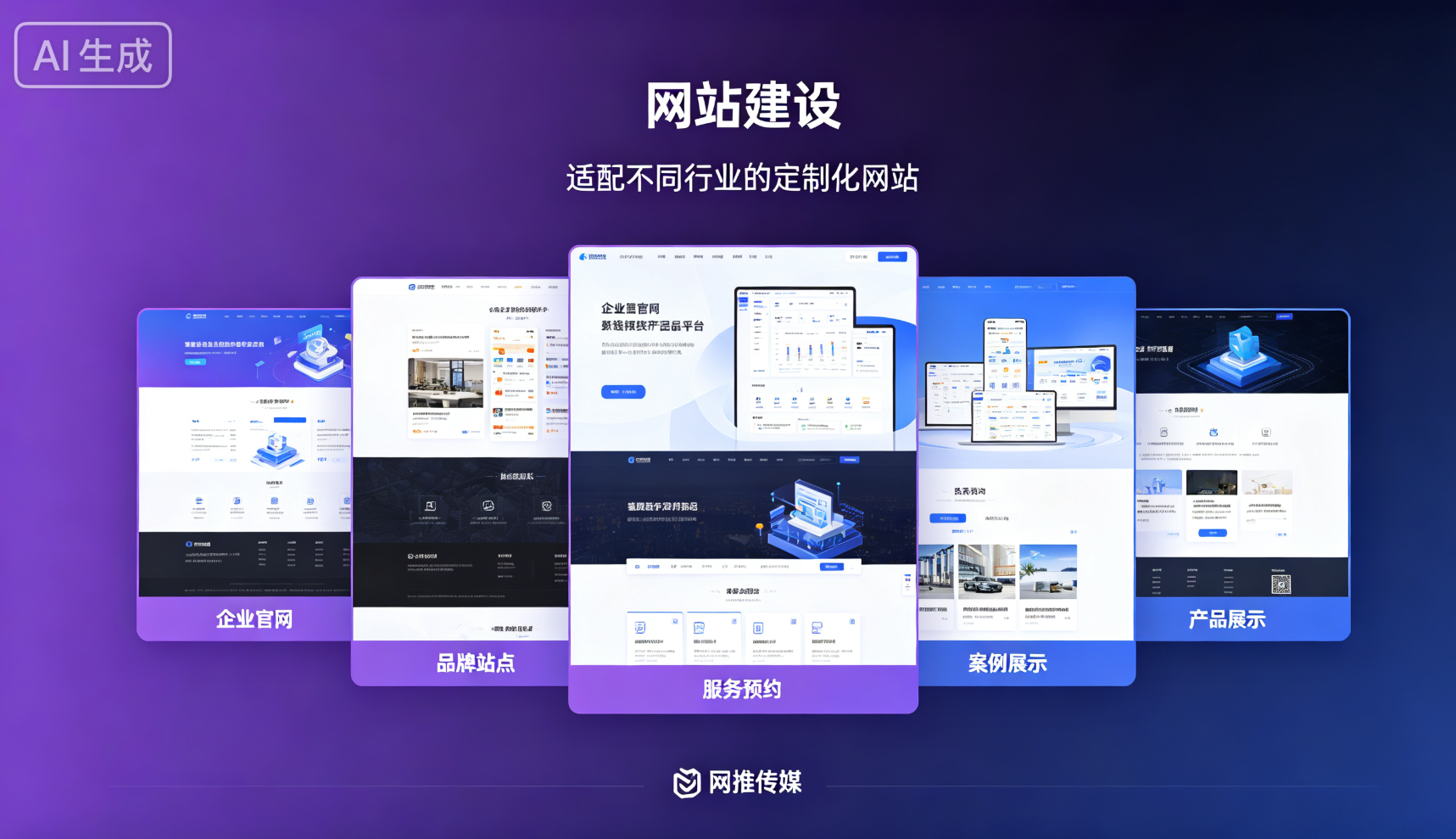 网站建设项目宣传图展示